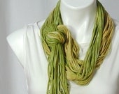 The Soba Scarf in Wasabi and Bamboo