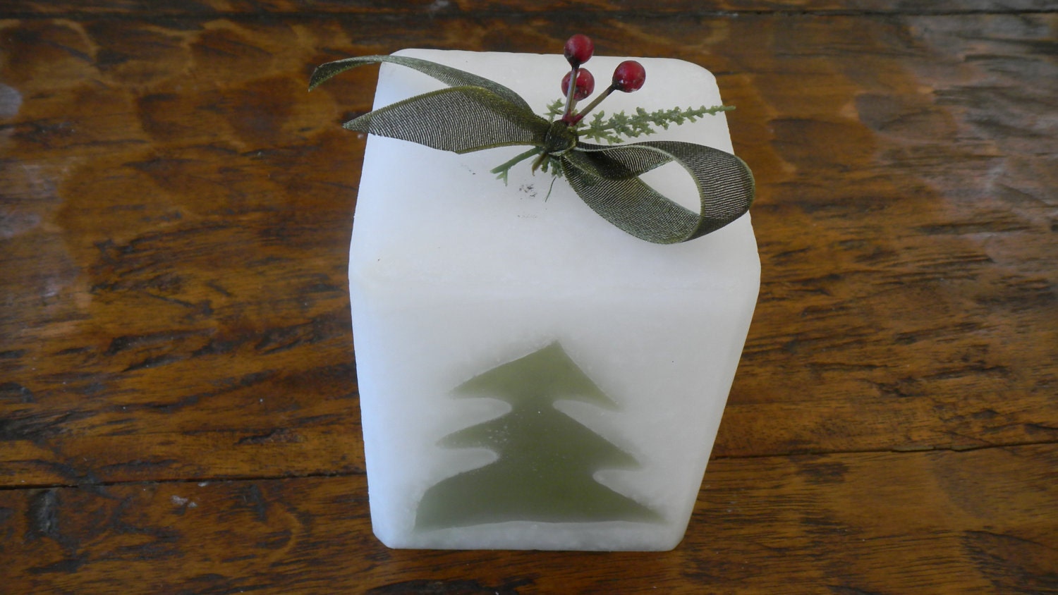 Sage Mint Pine Tree Candle