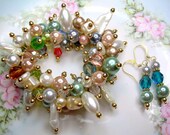 Pearl Dreams - Swarovski Pear and Crystal Bracelet Set
