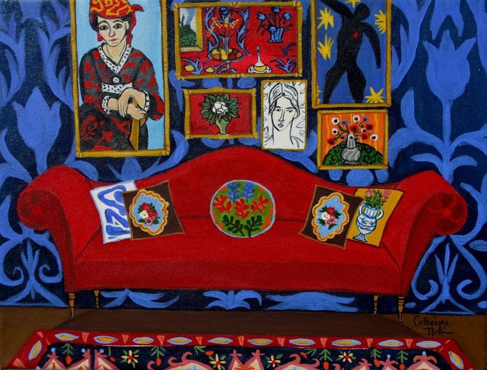 Henri's Red Couch Print