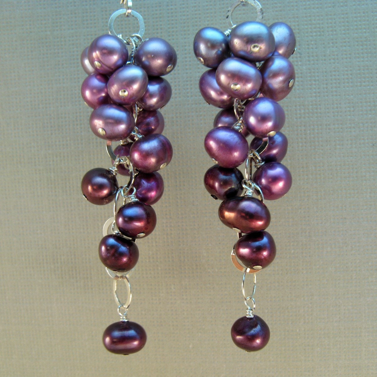 Earrings - Lavender Freshwater Pearls and Sterling Silver, June Birthstone - Napa