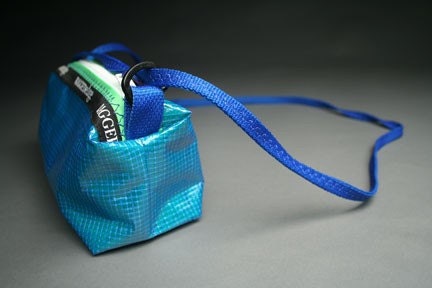 Ultimate Sailcloth Purse - Bright Blue and Lime Green