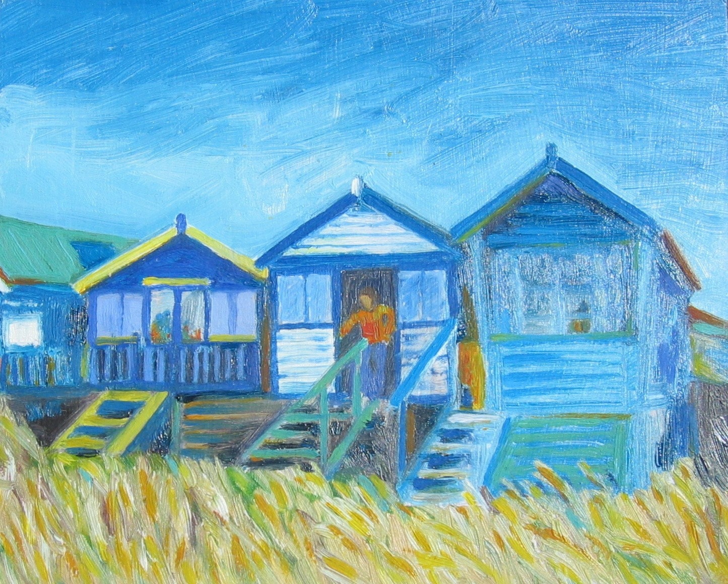 Blue Beach Huts