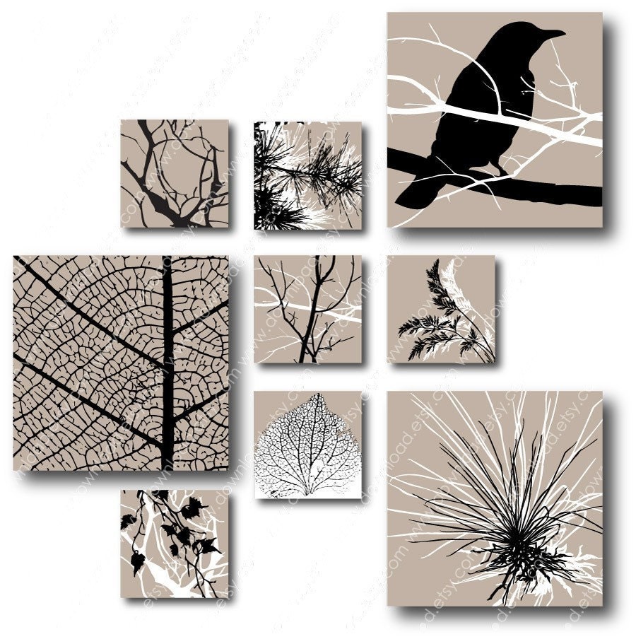 Autumn 1x1 inch Square Tiles, Digital Collage Sheet, Download and Print Images