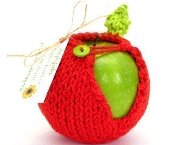 Apple Jacket - Hand Knit Red