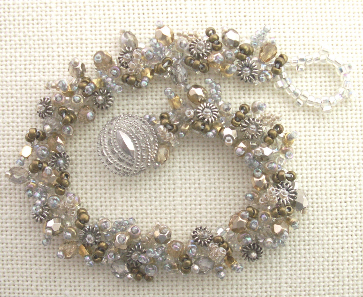 bracelet seed beads woven