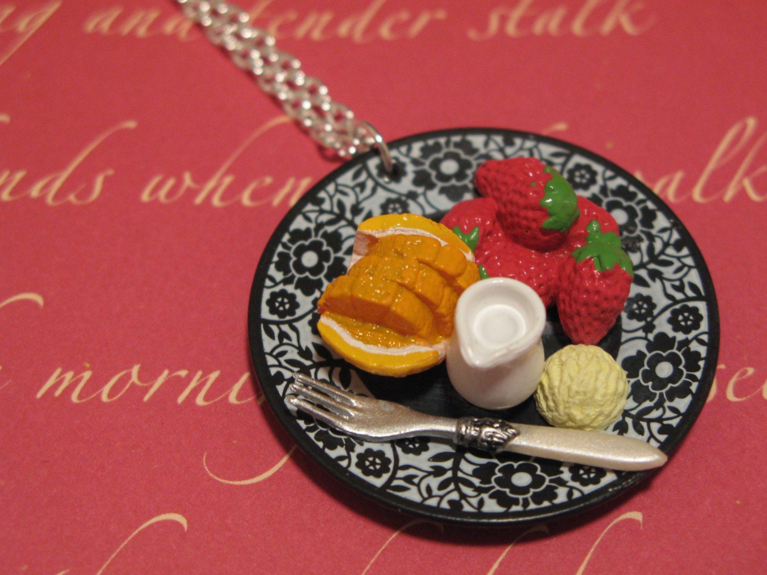 Fruit Plate Necklace / Pendant