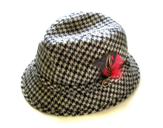 Fedora Hat, Biltmore Wool Tweed, Vintage