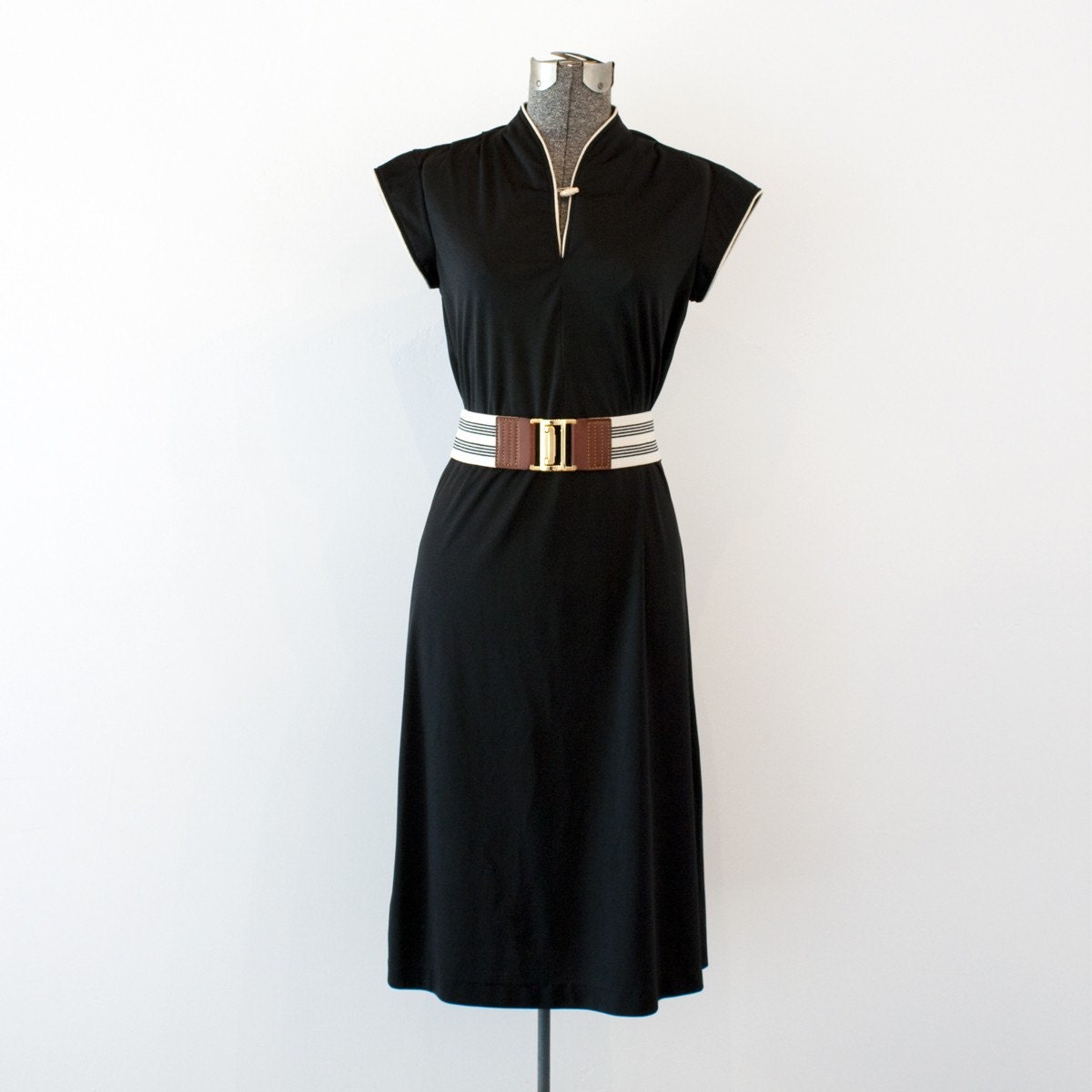 Vintage Simple Black Dress