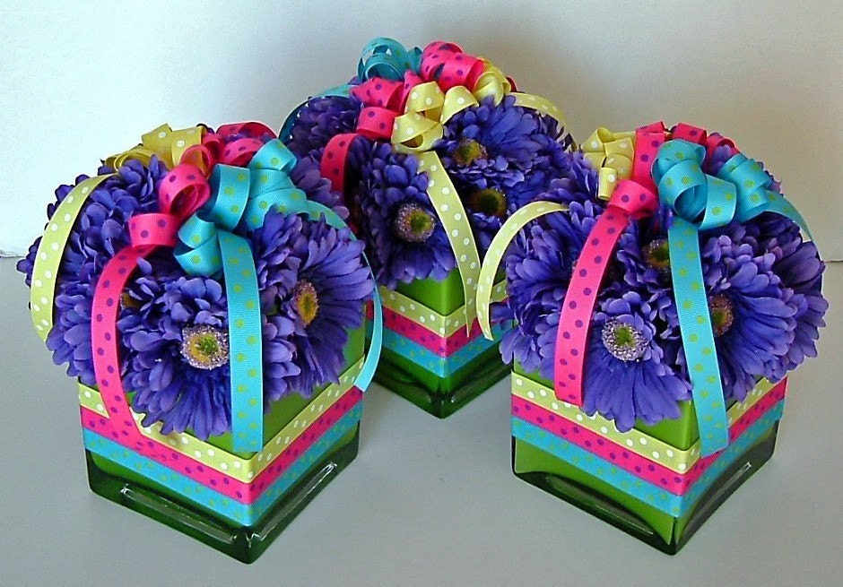 Cupcake With Rainbow Sprinkles Floral Arrangement