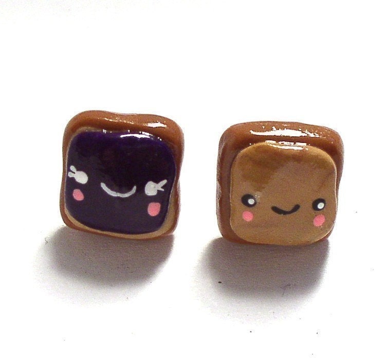 Peanut Butter and Jelly Toast Studs