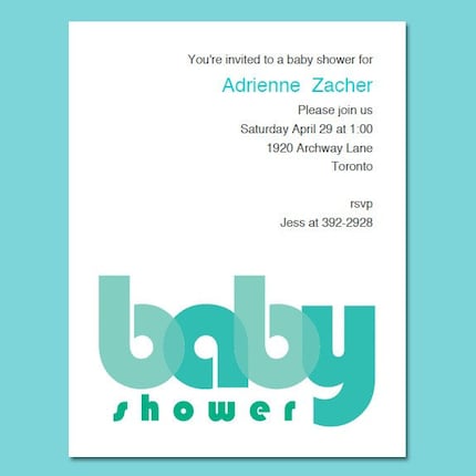 Printable Baby Boy Shower Invitations Template