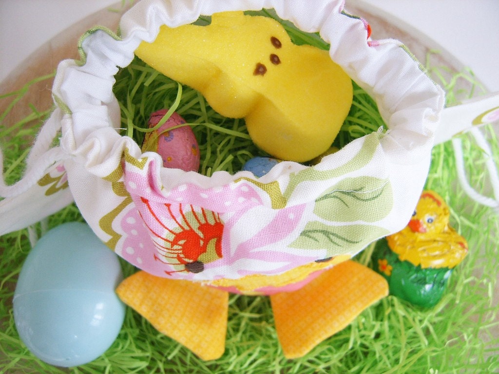 FINISHED - Easter Chick Drawstring Bag