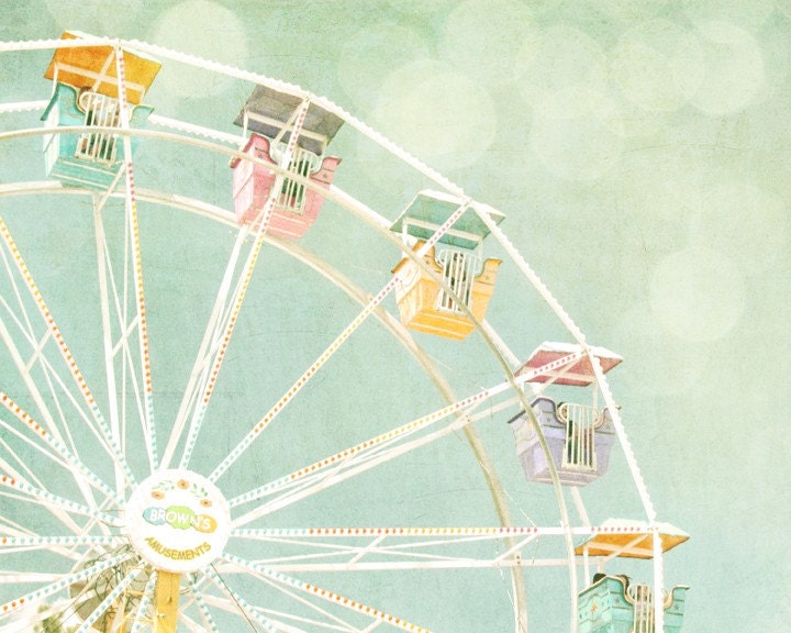 Ferris Wheel II - 11x14 Vintage Inspired Photograph