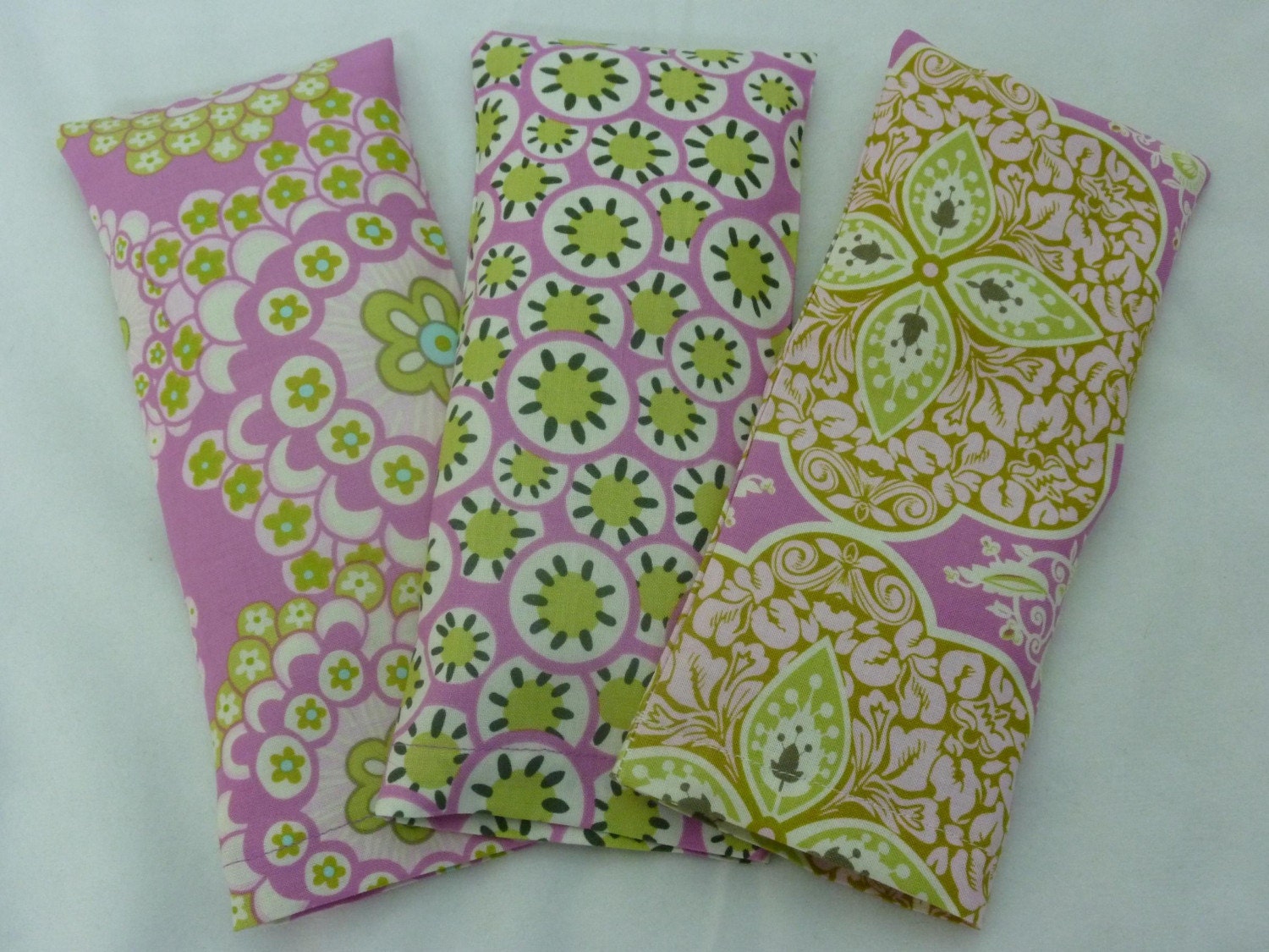 Soothing Aromatherapy Eye Pillow Set of Three with Removable Covers - Choice of Herbs