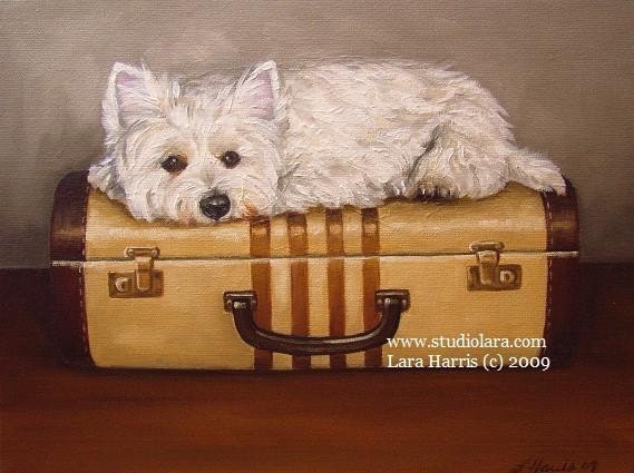 8x10 Don't U
 4Get About Me...Westie West Highland Terrier Fine Art Giclee Print by 
LARA