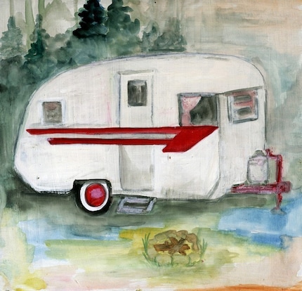Camping - Original Art - Print