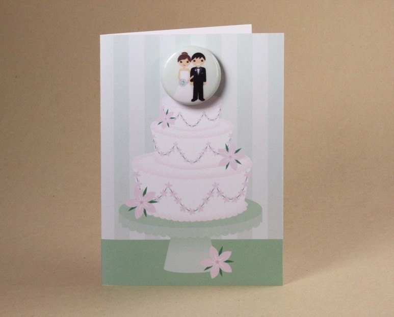 Wedding Cake Gift Card featuring Badge