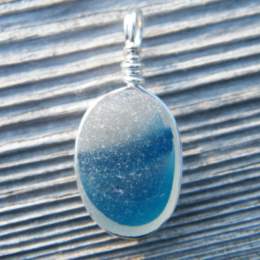 Summer Blue - A Seaglass necklace from Nova Scotia
