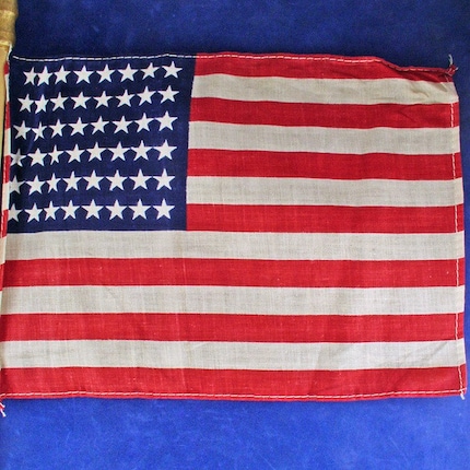 48 STAR Cloth Flag - Vintage - 4th of July - American - 26 inch