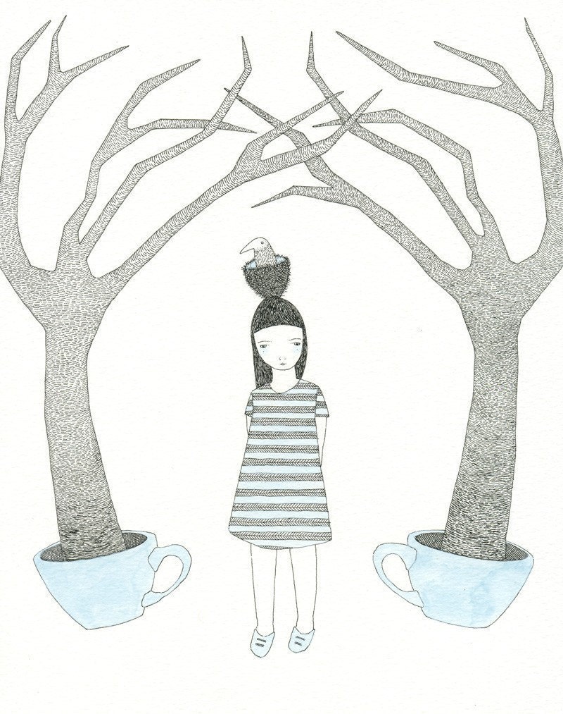 The Blue Teacup Forest - Print