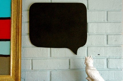 Say Anything Speech Bubble Chalkboard