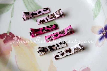Leopard Print Clips Trio - Toddlers/Girls/Adults