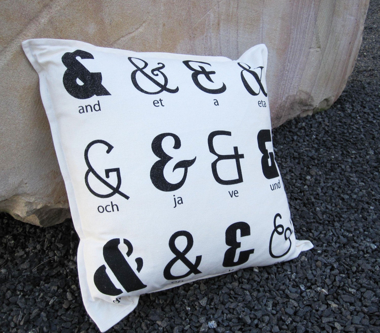 Ampersand Hemp/Organic Cotton Cushion Cover