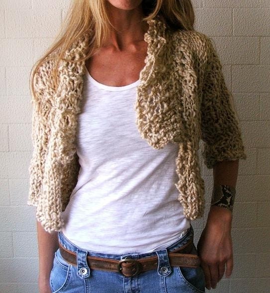 A moment 2 myself  GOLD chunky cardigan