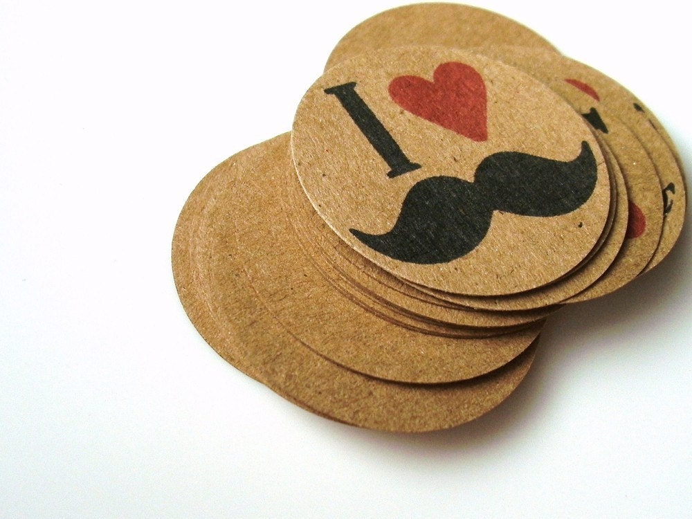 Mr. Moustache Craft Circles