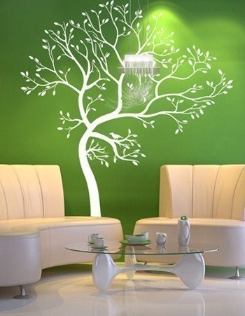 Vinyl Wall Art Decal -- Spring Tree  (2)Decals
