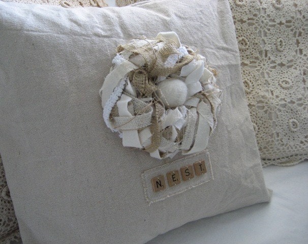 Shabby Chic Nest Pillow