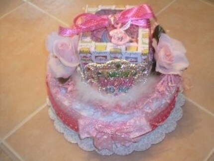 New Mom To Be  Diaper Cake and Cupcake Set