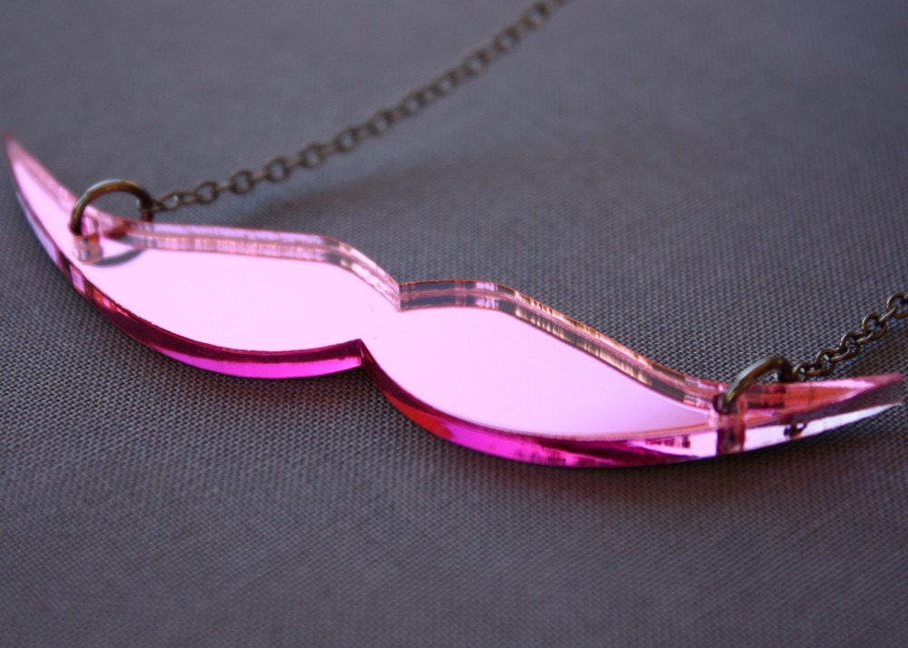 The Pink Saguaro Stache Necklace