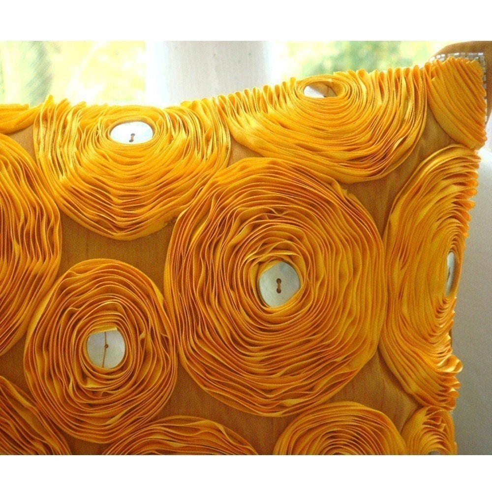 Marigolds - Throw Pillow Covers