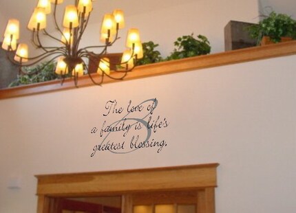 Custom Family Vinyl Wall Quote Decor Lettering Sticky