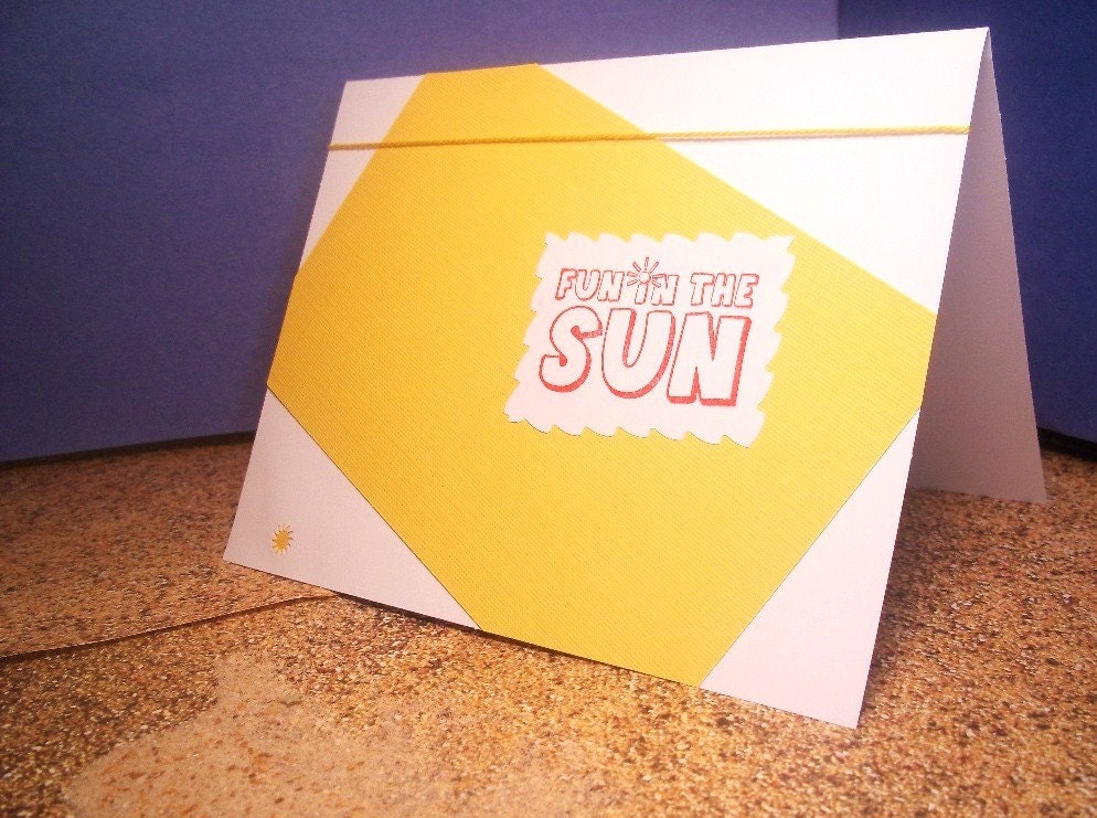 Fun in the sun greeting card from sassy style cards
