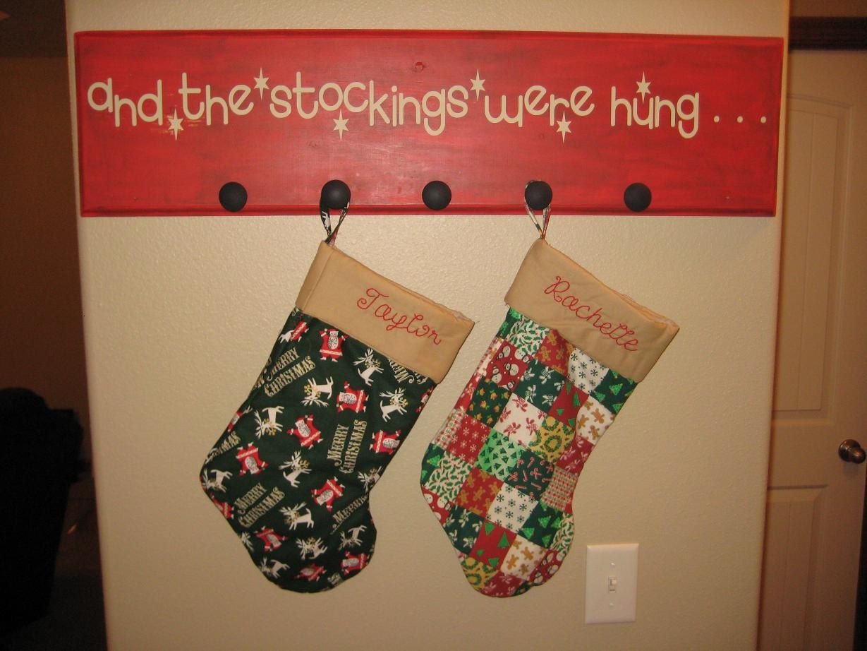 And the stockings were hung vinyl wall decal