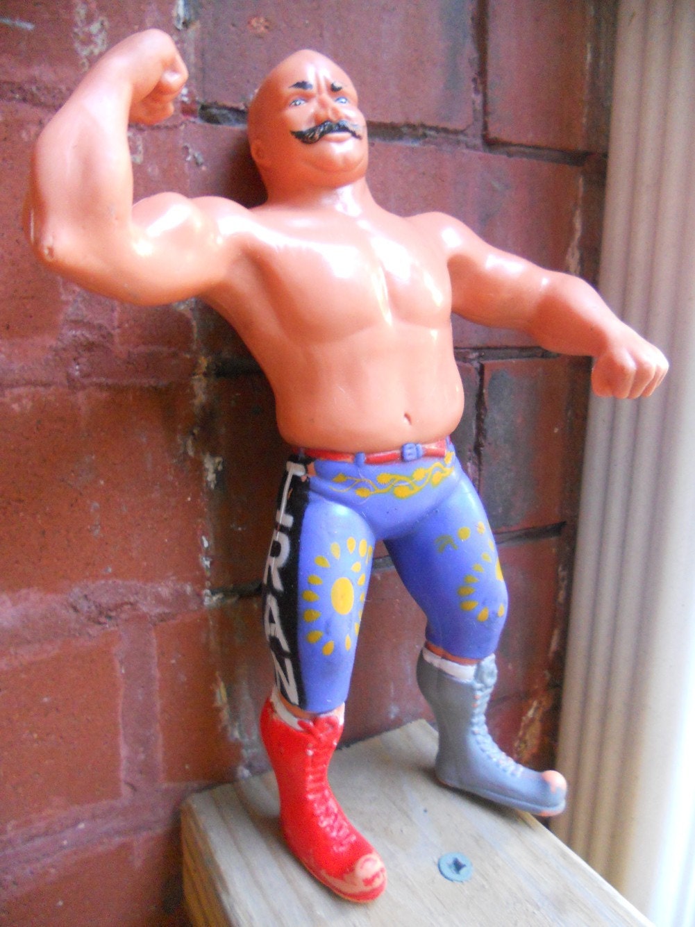 Iron Sheik Rubber Wrestling Action Figure 1984