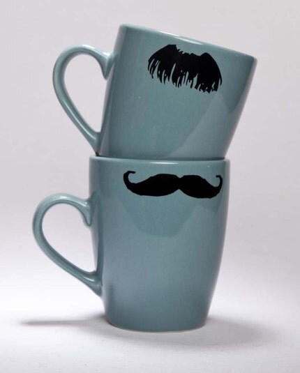 Moustache Coffee Cups