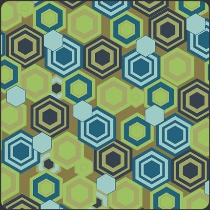 Alhambra II Tile Reflections Olive by Art Gallery Fabrics - 1 yard