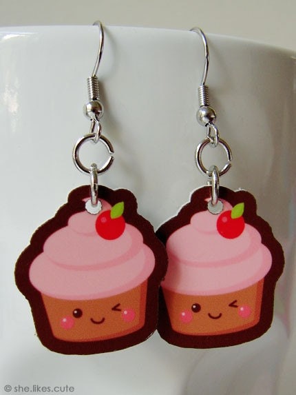 Cupcake earrings