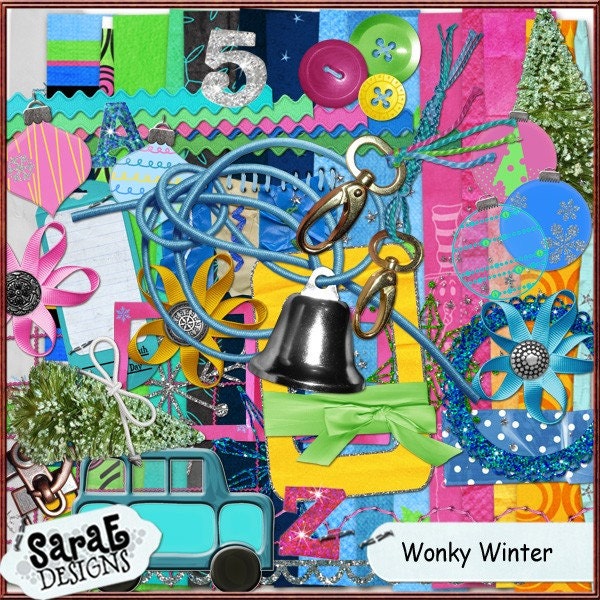 Wonky Winter
 - Digital Scrapbook Page Kit