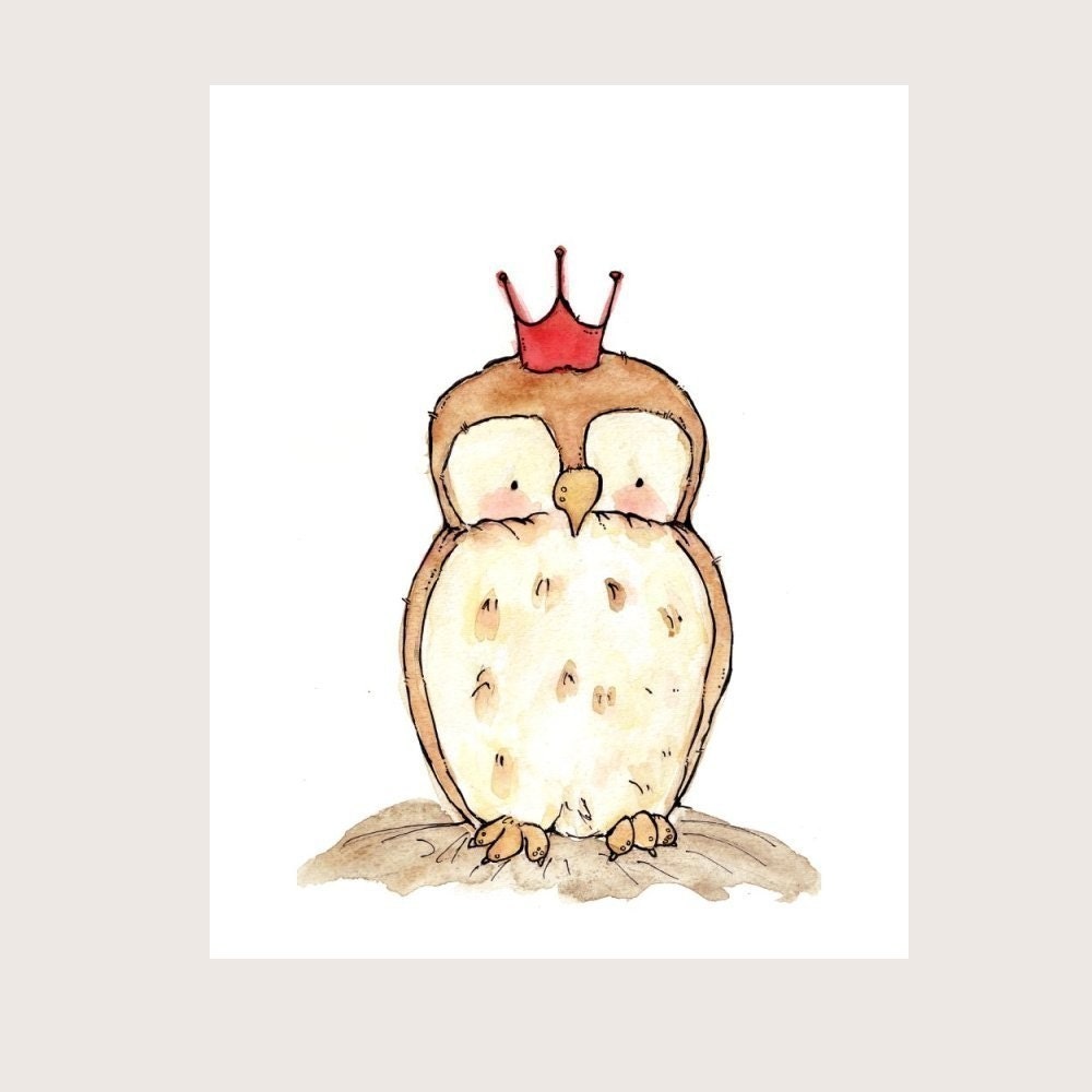 Royal Little Owl 5x7 Archival PRINT