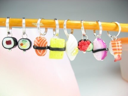 Sushi Stitch Markers (Set of 8)