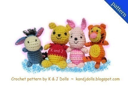 Winnie the Pooh and Friends PDF Amigurumi crochet pattern