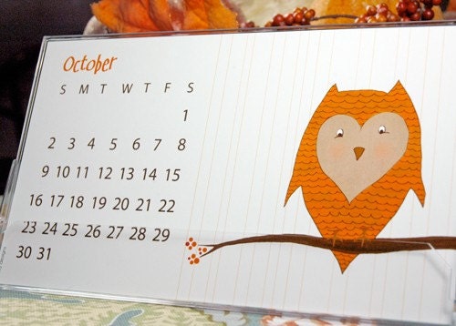 Nella Designs 2011 Desk Calendar with Case