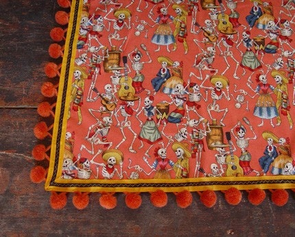 Day of the Dead Skeletons Tablecloth  
