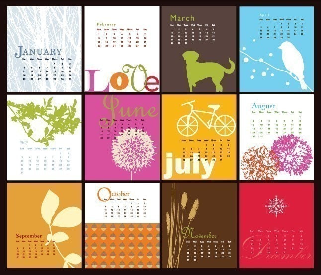 Modern Art Everyday 2009 Desk Calendar