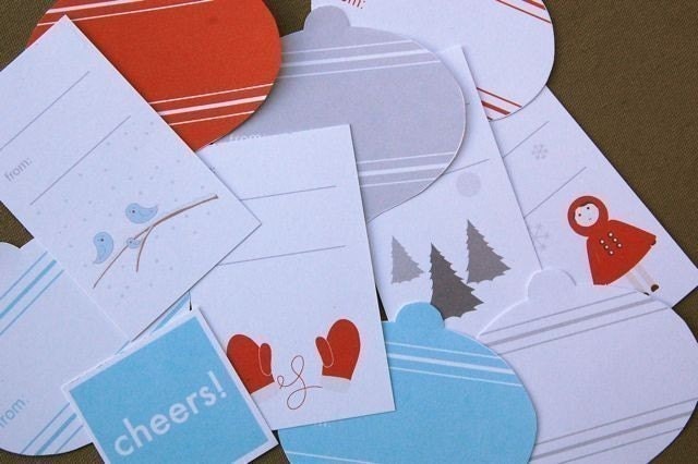 Printable Holiday Gift Tags - Just Add Paper